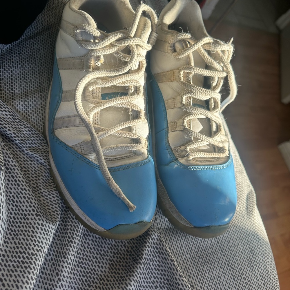 Jordan Athletic Shoes Light Blue and White
